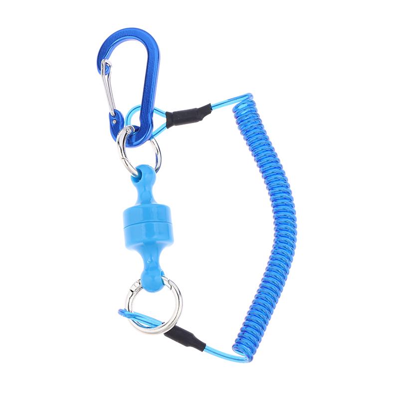 Magnetic Net Release Holder With Coiled Lanyard Fly Fishing Tools Strong Magnet Carabine Fast Buckle Anti-Drop Rope Accessories синій
Magnetic Net Release Holder With Coiled Lanyard Fly Fishing Tools Strong Magnet Carabine Fast Buckle Anti-Drop Rope Accessories синій