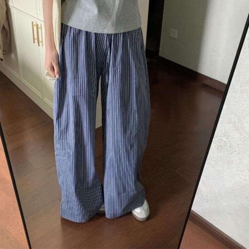 Summer Niche Striped StraightLeg Pajama Pants for Women Versatile Loose Plus Size WideLeg Home Trousers for Outdoor Wear S
Summer Niche Striped StraightLeg Pajama Pants for Women Versatile Loose Plus Size WideLeg Home Trousers for Outdoor Wear S
