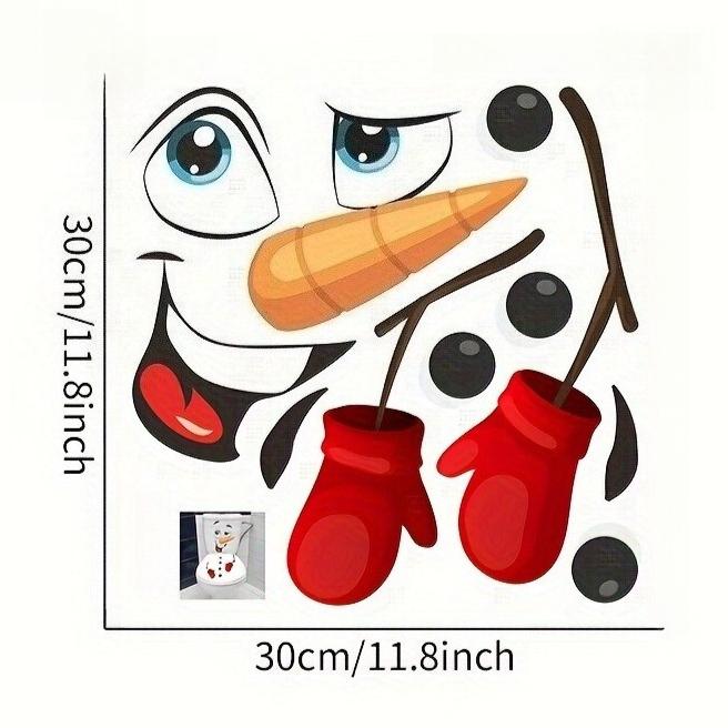 1pc Christmas Snowman Toilet Lid Decal Waterproof for Bathroom Toilet Festive Holiday Decor Self-Adhesive Universal Vinyl Decals (as the picture,30x30cm)
1pc Christmas Snowman Toilet Lid Decal Waterproof for Bathroom Toilet Festive Holiday Decor Self-Adhesive Universal Vinyl Decals (as the picture,30x30cm)