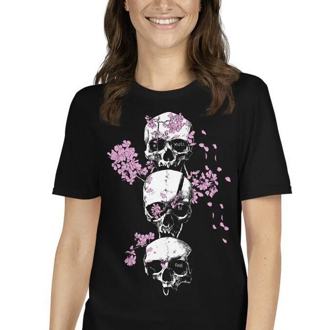 Harajuku Kawaii Gothic Goth Skull Flowers Short-Sleeve Unisex T-Shirt 3XL
Harajuku Kawaii Gothic Goth Skull Flowers Short-Sleeve Unisex T-Shirt 3XL