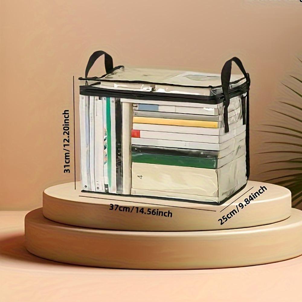 Transparent PVC School Season Storage Bag with Window for Books and Magazines 37cm*25cm*31cm
Transparent PVC School Season Storage Bag with Window for Books and Magazines 37cm*25cm*31cm