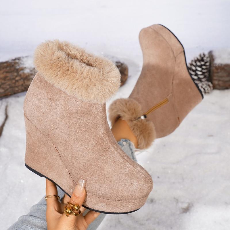 Winter New Round Toe Side Zip Platform Non-Slip Suede High Heel Booties Wedge Cotton Shoes 43 хакі
Winter New Round Toe Side Zip Platform Non-Slip Suede High Heel Booties Wedge Cotton Shoes 43 хакі