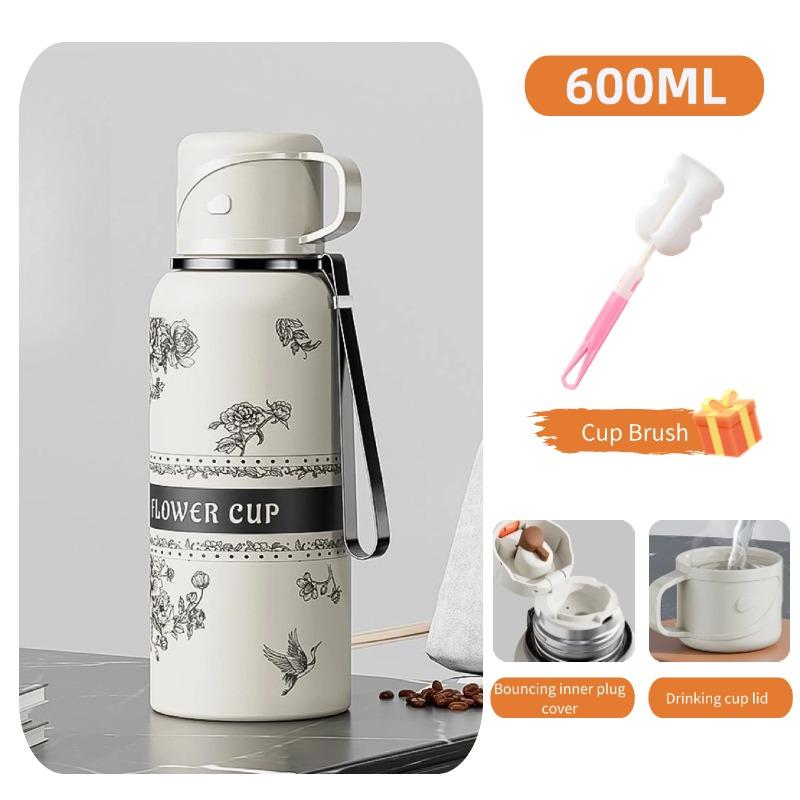 316 Stainless Steel Gardenia Thermo Bottle 600ML Large-capacity Sports Kettle for Making Tea High-looking Portable Water Bottle 600ml
316 Stainless Steel Gardenia Thermo Bottle 600ML Large-capacity Sports Kettle for Making Tea High-looking Portable Water Bottle 600ml