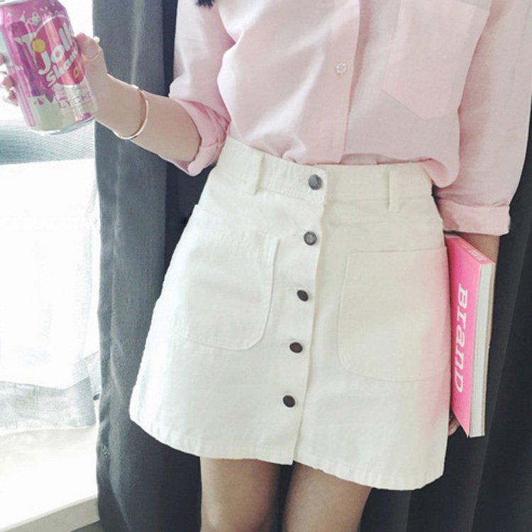 Ladies Fashion Korean Version of The Skirt High Waist Denim Skirt S-XL L білий
Ladies Fashion Korean Version of The Skirt High Waist Denim Skirt S-XL L білий