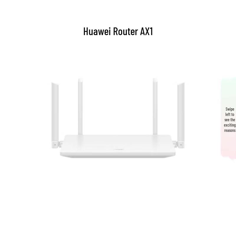 Huawei AX1 Dual-Band Wi-Fi 5 Gigabit Router (CN version)
Huawei AX1 Dual-Band Wi-Fi 5 Gigabit Router (CN version)