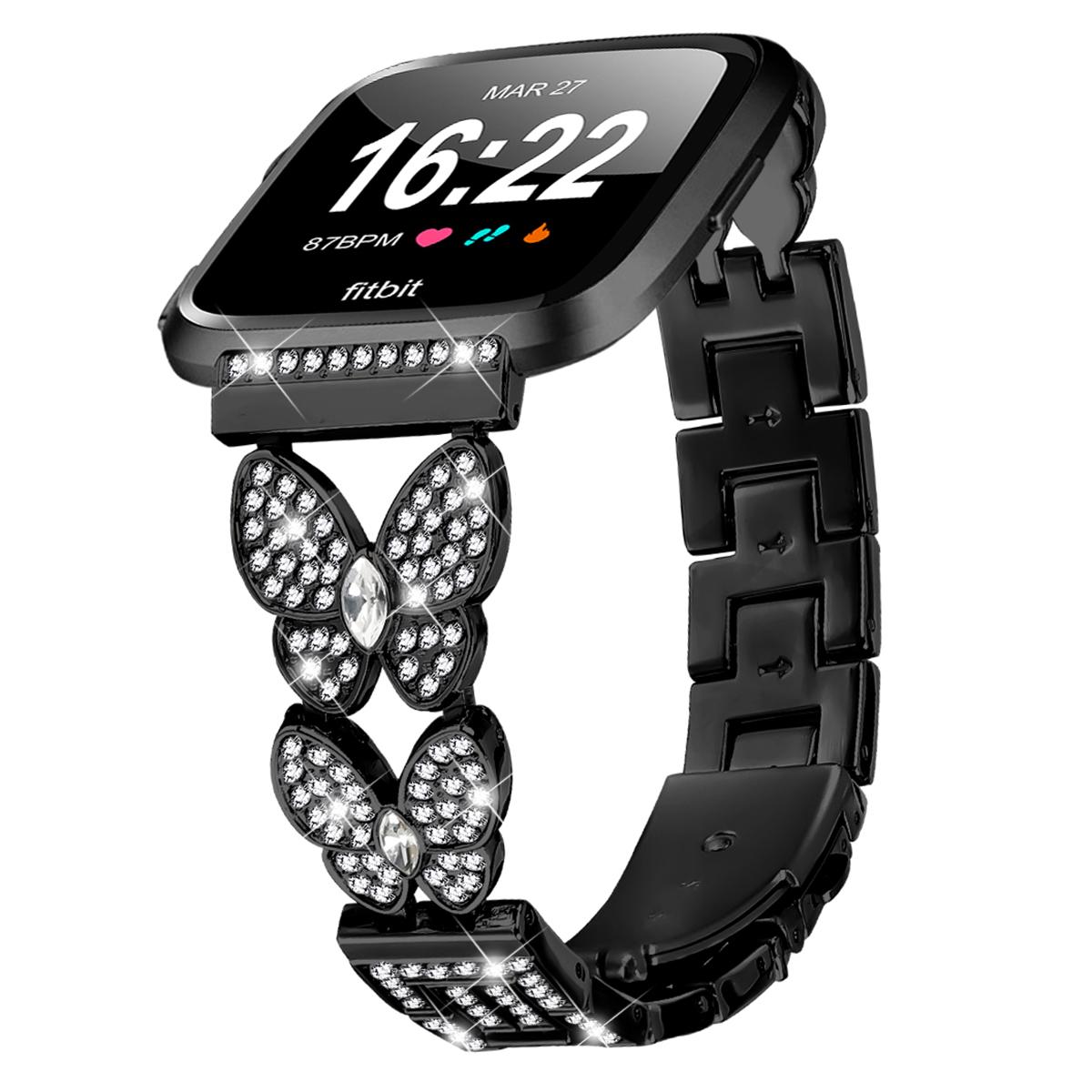 For Fitbit Versa Lite Watch Band Butterfly Rhinestones Decor Alloy Metal Strap Rose Gold
For Fitbit Versa Lite Watch Band Butterfly Rhinestones Decor Alloy Metal Strap Rose Gold