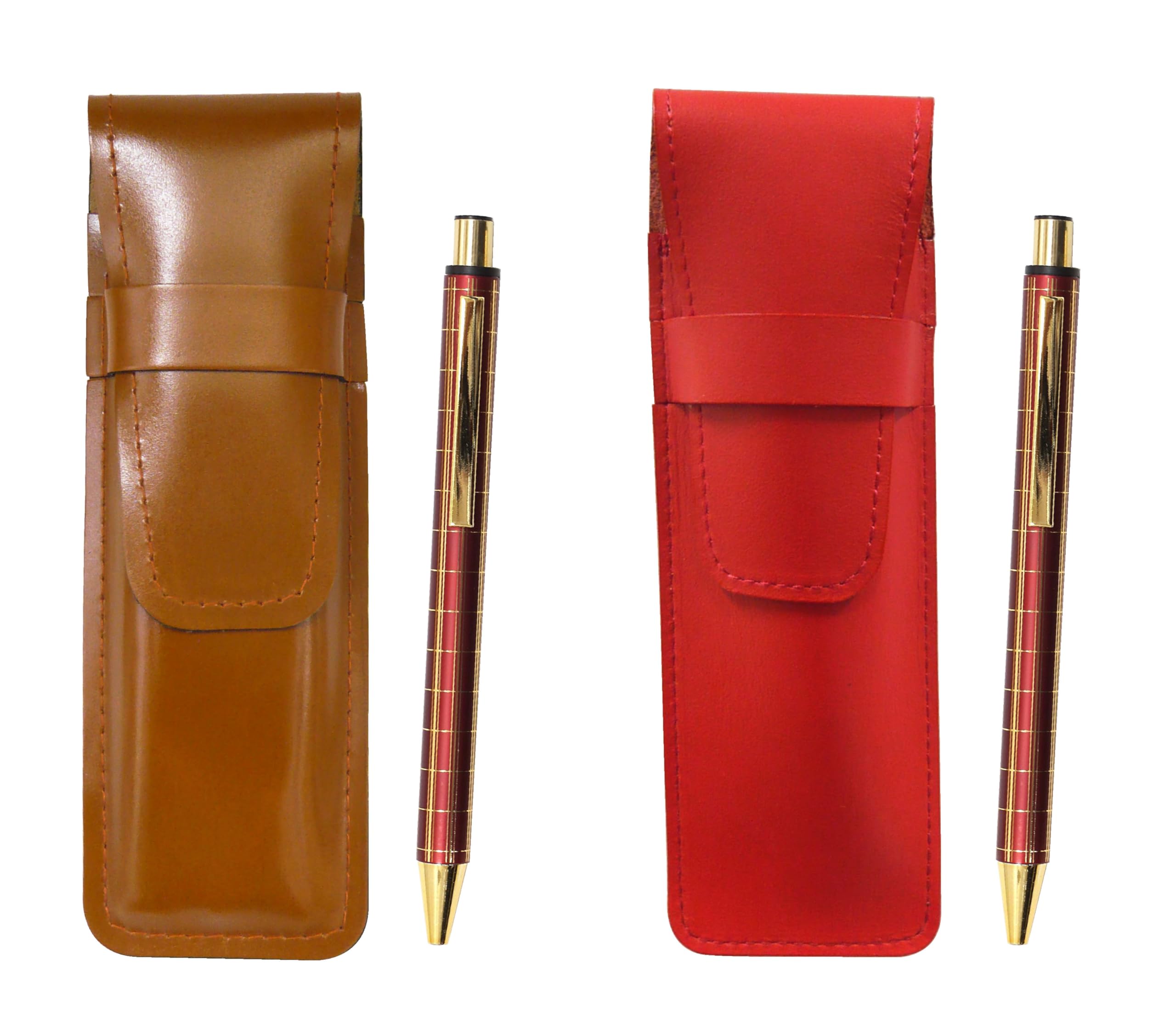 Slim cowhide pencil case red brown set NQ30K Thick shaft metal straight knock double anodized lattice ballpoint pen Red ASCR-NQ30KB-R
Slim cowhide pencil case red brown set NQ30K Thick shaft metal straight knock double anodized lattice ballpoint pen Red ASCR-NQ30KB-R