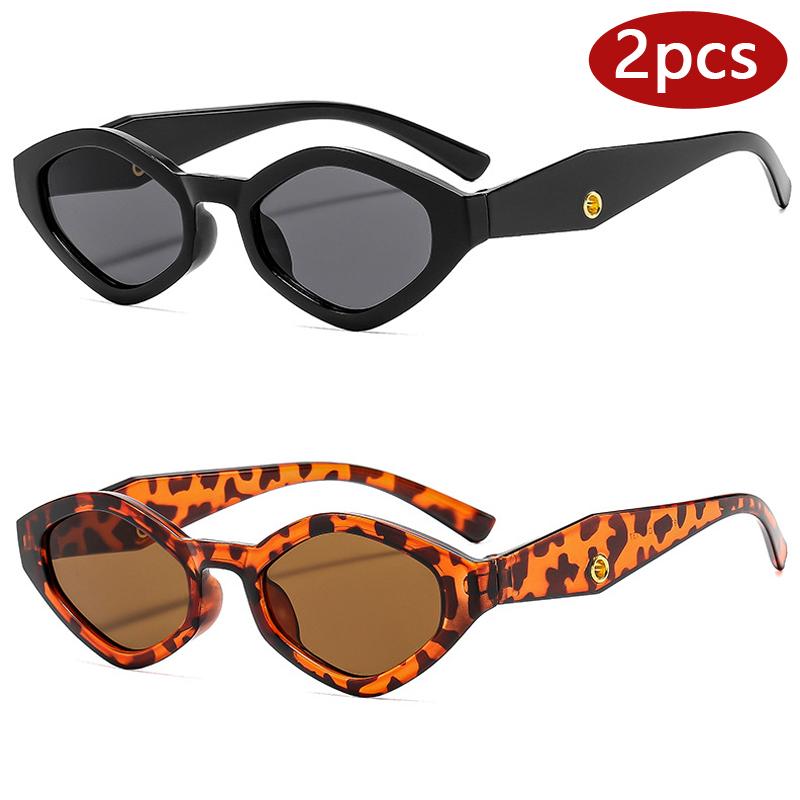 2pcs Fashion Punk Hip-hop Polygonal Shaped Sunglasses Vintage Women‘s Small Frame Sun Glasses Brand Outdoor Travel Eyewear
2pcs Fashion Punk Hip-hop Polygonal Shaped Sunglasses Vintage Women‘s Small Frame Sun Glasses Brand Outdoor Travel Eyewear