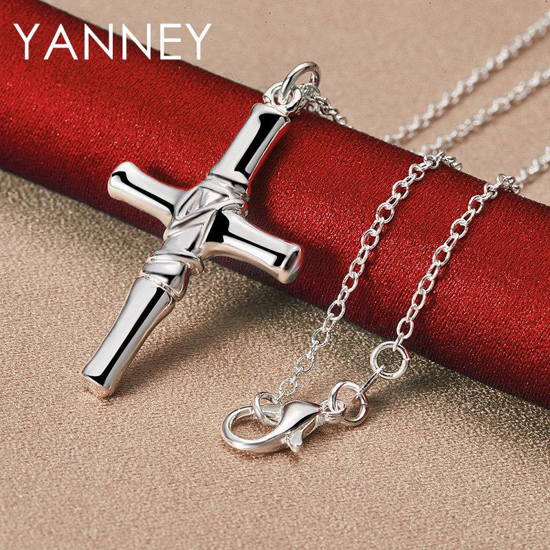 Fine 925 Sterling Silver 16-30 Inches 35MM Cross Necklace For Fashion Women Men Charm Engagement Gift Jewelry 40cm
Fine 925 Sterling Silver 16-30 Inches 35MM Cross Necklace For Fashion Women Men Charm Engagement Gift Jewelry 40cm