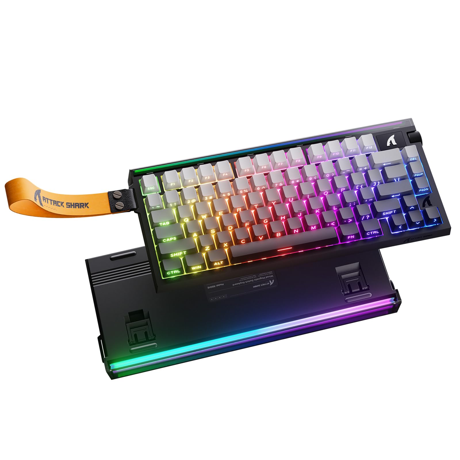ATTACK SHARK R85HE Gaming Rapid 8000Hz Polling Magnetic Switches 16 Million Color RGB Mood PBT Cloud Driver Star Night Keyboard, Wired, Trigger, Rate,
ATTACK SHARK R85HE Gaming Rapid 8000Hz Polling Magnetic Switches 16 Million Color RGB Mood PBT Cloud Driver Star Night Keyboard, Wired, Trigger, Rate,