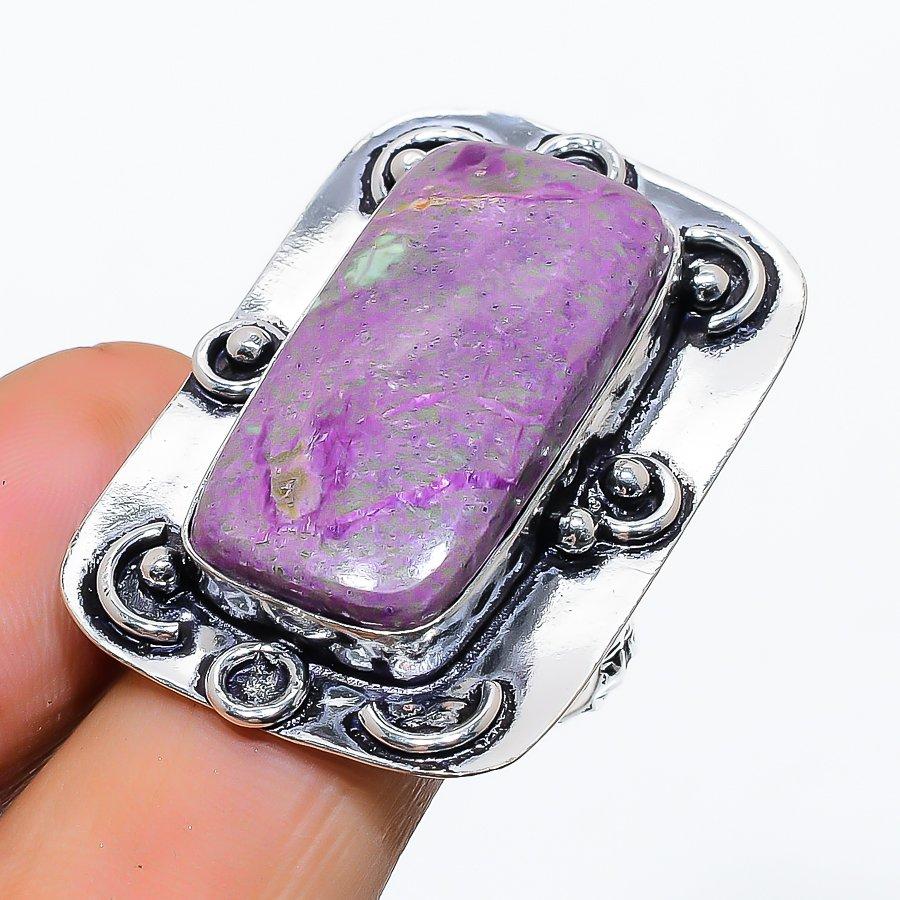 Ювелирное кольцо из стерлингового серебра 925 пробы с натуральным драгоценным камнем ручной работы, размер 9 J5q87 
Ювелирное кольцо из стерлингового серебра 925 пробы с натуральным драгоценным камнем ручной работы, размер 9 J5q87