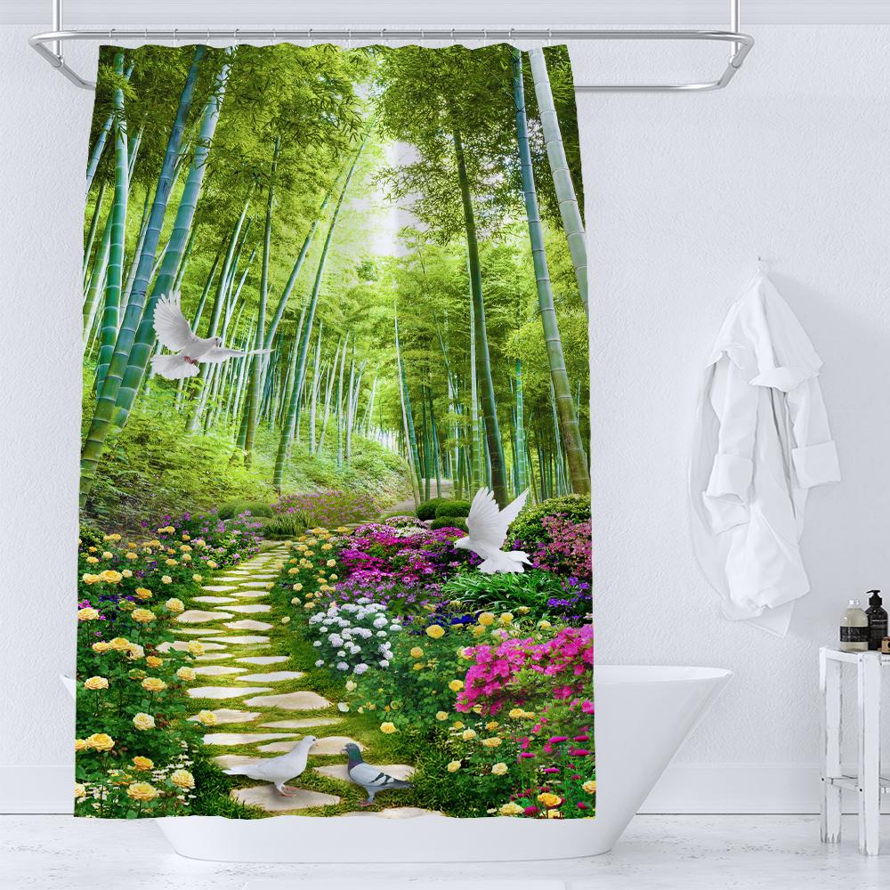 Fence Flowers Shower Curtains Nature Floral Plants Garden Scenery Wall Hanging Polyester Fabric Home Decor Curtains With Hooks W60H190(CM)-1 Pcs
Fence Flowers Shower Curtains Nature Floral Plants Garden Scenery Wall Hanging Polyester Fabric Home Decor Curtains With Hooks W60H190(CM)-1 Pcs