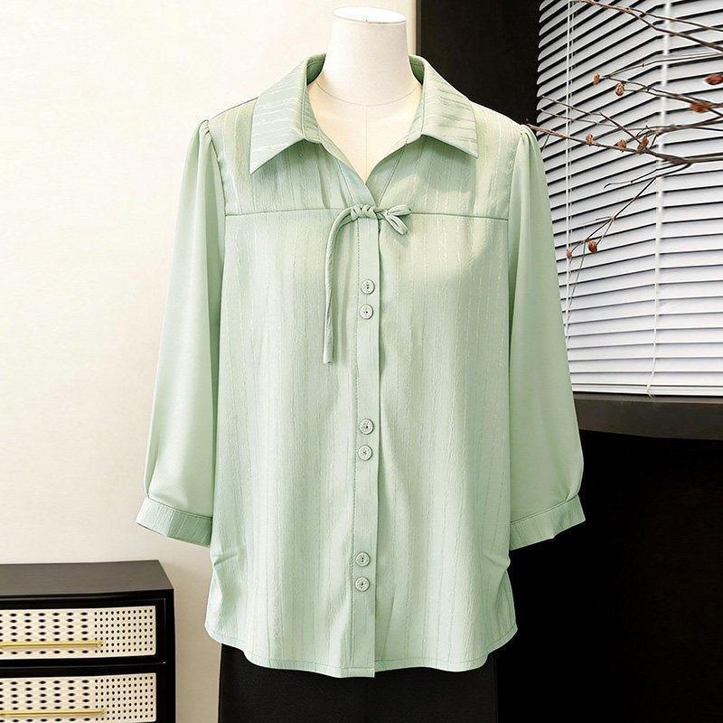 2026 Spring Lapel Chiffon Seven-Sleeve Cardigan for Women: Slimming and Versatile 2XL (Recommended for 140-160 jin) зелений
2026 Spring Lapel Chiffon Seven-Sleeve Cardigan for Women: Slimming and Versatile 2XL (Recommended for 140-160 jin) зелений