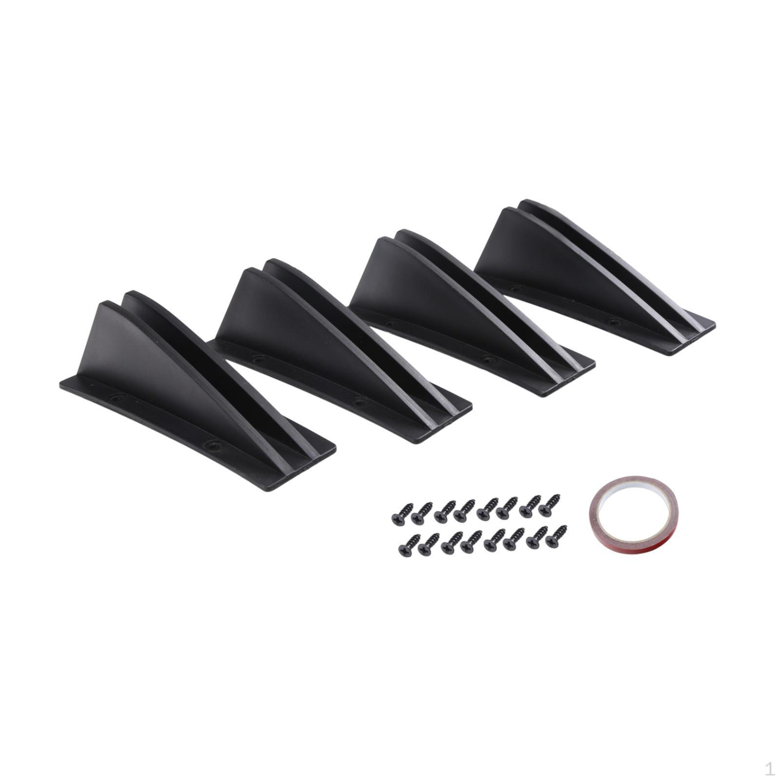 4Pcs Rear Diffuser Splitter Spoiler Black Protector Lightweight Car Exterior Accessories Lower Lip
4Pcs Rear Diffuser Splitter Spoiler Black Protector Lightweight Car Exterior Accessories Lower Lip