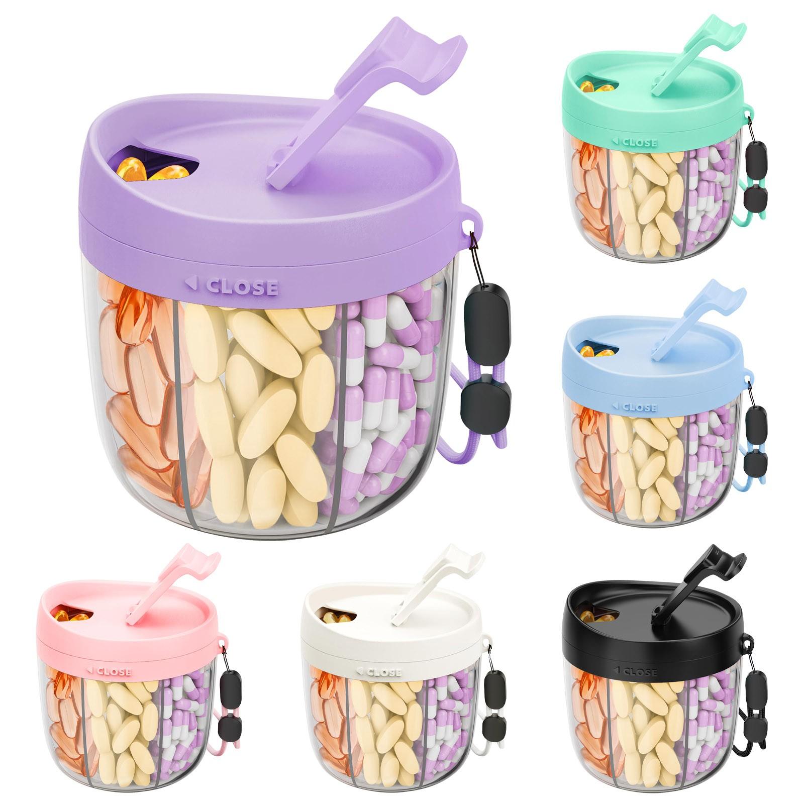 Cute Dispenser With 7 Large Compartments, Portable Bottle Organizer With Wide Opening For Easy Use, Anti-Mix Organizer For Travel, BPA-Free One Size
Cute Dispenser With 7 Large Compartments, Portable Bottle Organizer With Wide Opening For Easy Use, Anti-Mix Organizer For Travel, BPA-Free One Size