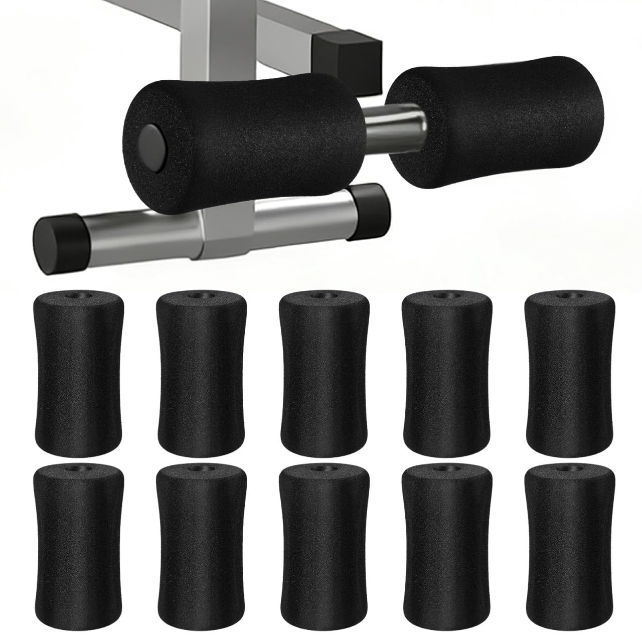 SAFIGLE Gym Equipment Sponge Tubes, 12-Piece Set, Replacement Roller Pads and Foot Pads, 22mm Inner Diameter x 75mm Outer Diameter x 13.5cm Long, Vers
SAFIGLE Gym Equipment Sponge Tubes, 12-Piece Set, Replacement Roller Pads and Foot Pads, 22mm Inner Diameter x 75mm Outer Diameter x 13.5cm Long, Vers