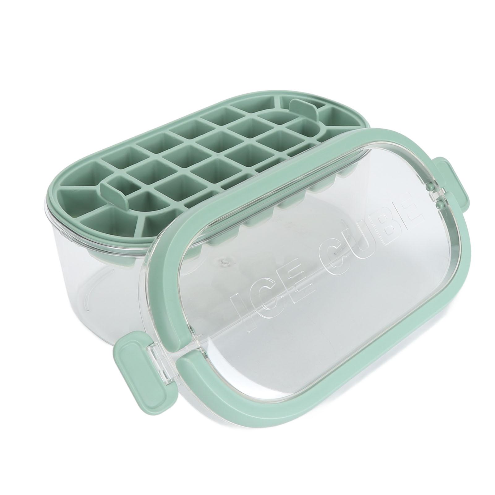 Лоток для кубиков льда, двойной слой, 54 решетки, большая емкость, форма для приготовления льда с крышкой, совком для морозильника
Лоток для кубиков льда, двойной слой, 54 решетки, большая емкость, форма для приготовления льда с крышкой, совком для морозильника