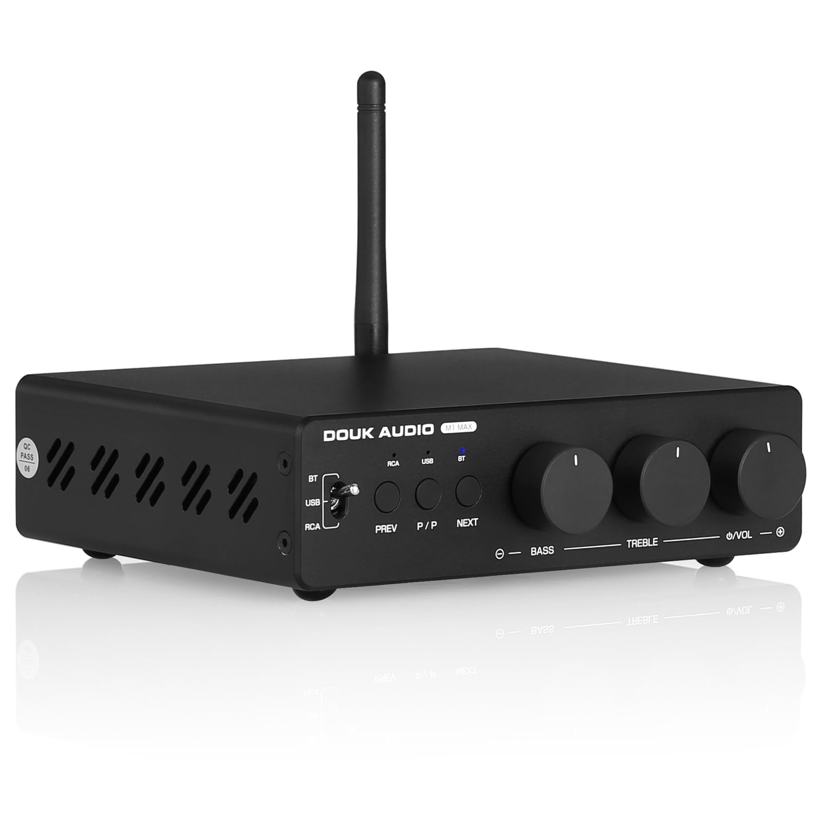 Douk Audio M1 MAX Power Amplifier 300W x2 Bluetooth Receiver Home Stereo Amplifier U-Disk Player
Douk Audio M1 MAX Power Amplifier 300W x2 Bluetooth Receiver Home Stereo Amplifier U-Disk Player