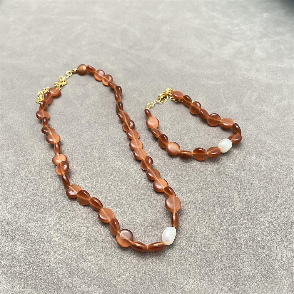 Baroque Pearl Necklace & Bracelet Set - Romantic French Niche Design, Spring/Summer Collection, Gentle Luxury Choker for Women
Baroque Pearl Necklace & Bracelet Set - Romantic French Niche Design, Spring/Summer Collection, Gentle Luxury Choker for Women