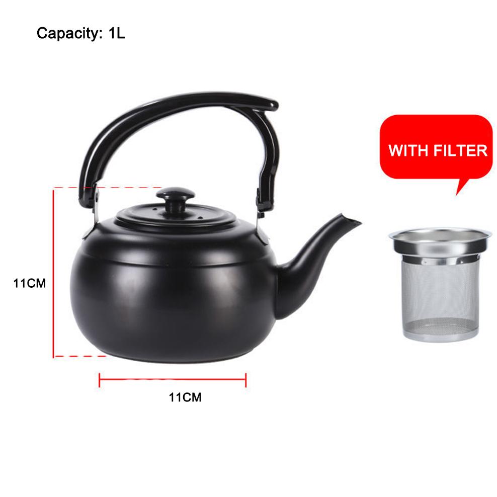304 Stainless Steel Tea Kettle, Thickened Persimmon Tea Pot With Tea Strainer, Home El Restaurant Boiling Water Pot, 1.2L чорний
304 Stainless Steel Tea Kettle, Thickened Persimmon Tea Pot With Tea Strainer, Home El Restaurant Boiling Water Pot, 1.2L чорний