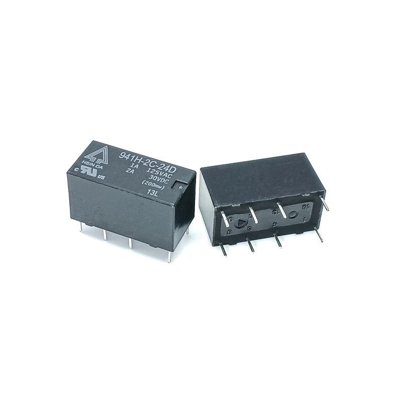 941H-1C-5DS Xin Da Signal Relay: 941H-2C-24D Dual Changeover 8-Pin 2A Relay, Genuine Product.
941H-1C-5DS Xin Da Signal Relay: 941H-2C-24D Dual Changeover 8-Pin 2A Relay, Genuine Product.
