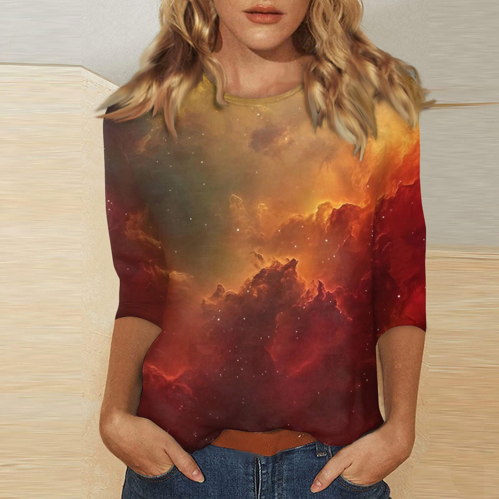 Жіноча повсякденна вільна футболка на День Святого Валентина з круглим вирізом і рукавами три чверті S помаранчевий
Жіноча повсякденна вільна футболка на День Святого Валентина з круглим вирізом і рукавами три чверті S помаранчевий