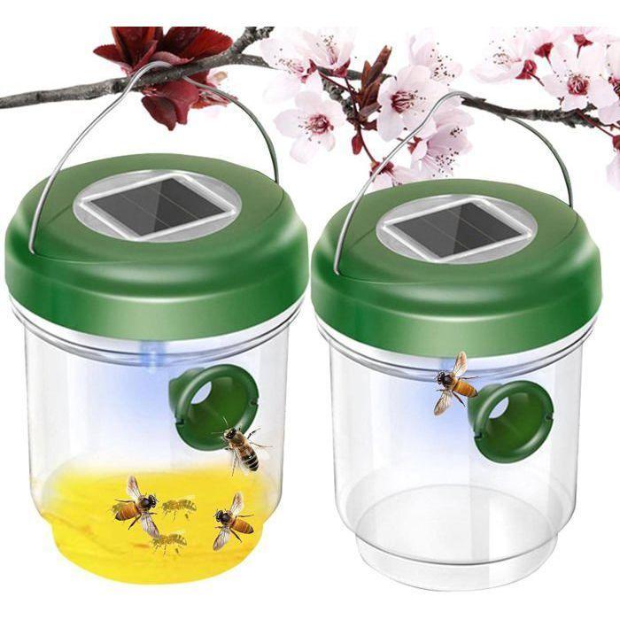 2 pcs Piège à Guêpes Solaire avec Lumière LED, Pièges à Insectes, Attrape Anti-Insectes Piège en Miel Abeilles Frelons Moustiques
2 pcs Piège à Guêpes Solaire avec Lumière LED, Pièges à Insectes, Attrape Anti-Insectes Piège en Miel Abeilles Frelons Moustiques