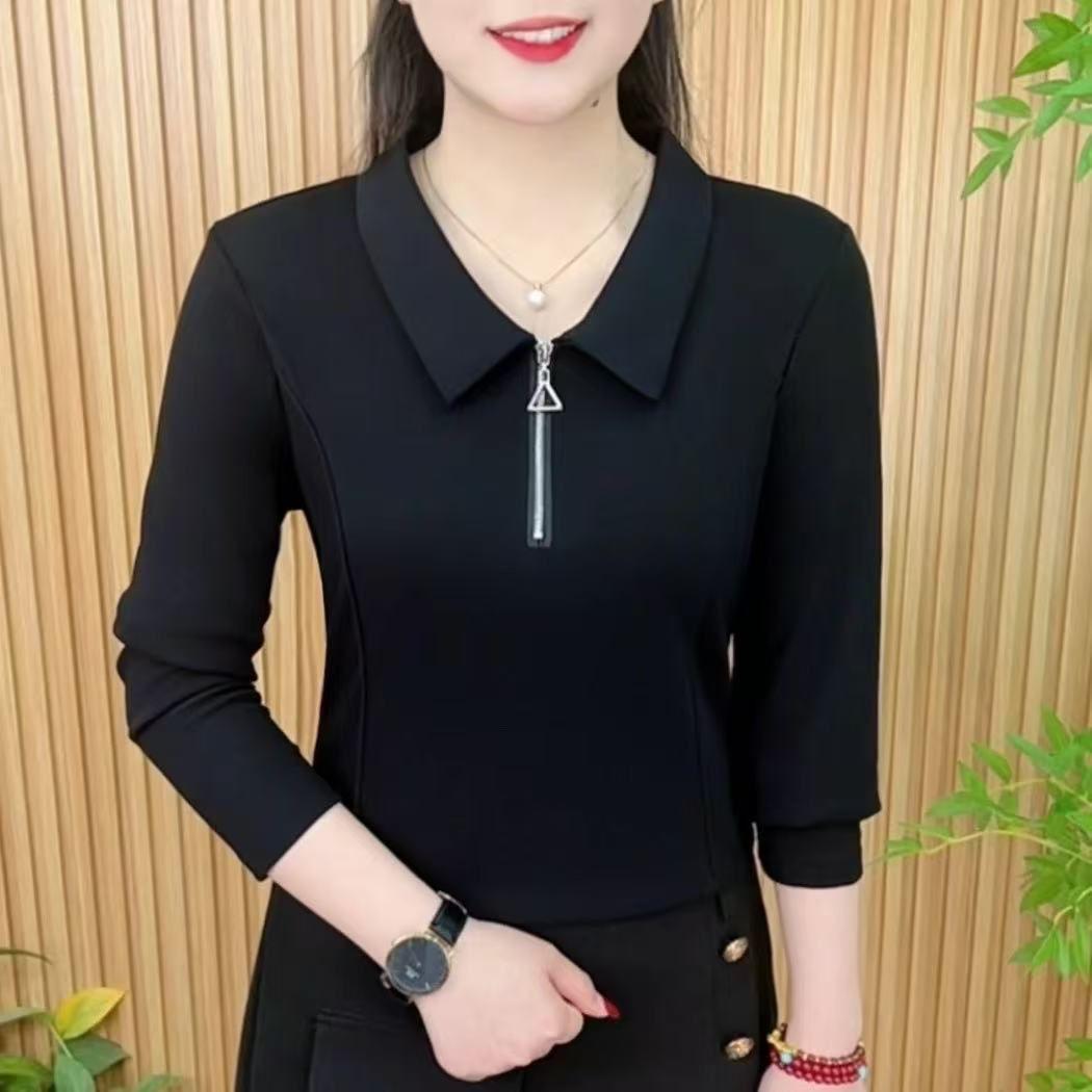 Стильная женская футболка с воротником Питер Пэн на молнии до середины, облегающая, осень 2025 XL
Стильная женская футболка с воротником Питер Пэн на молнии до середины, облегающая, осень 2025 XL