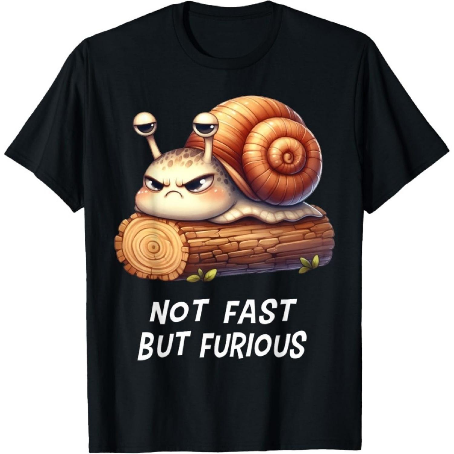 Angry Grumpy Not Fast But Furious Snail T-Shirt L чорний
Angry Grumpy Not Fast But Furious Snail T-Shirt L чорний