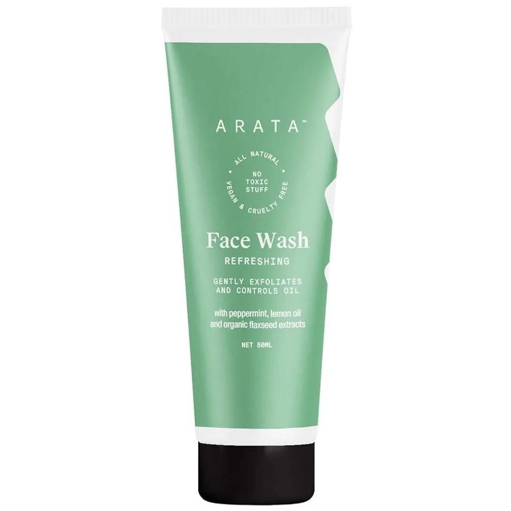 Arata Ayurvedic Refreshing Face Wash 50ml with Lemon Oil, Peppermint, and Flaxseed EWG Ingredients, Vegan, Cruelty-Free, Gentle
Arata Ayurvedic Refreshing Face Wash 50ml with Lemon Oil, Peppermint, and Flaxseed EWG Ingredients, Vegan, Cruelty-Free, Gentle