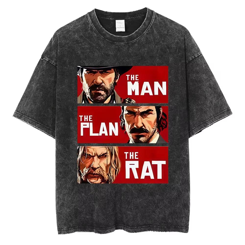 New Arrival Short Sleeved Round Neck Yk Tshirt Men Clothing New in Top Tees Arthur Morgan Player Role Playing Washed Camisetas S
New Arrival Short Sleeved Round Neck Yk Tshirt Men Clothing New in Top Tees Arthur Morgan Player Role Playing Washed Camisetas S