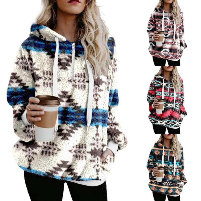 2024 Новая женская осенне-зимняя модная толстовка на молнии с принтом в этническом стиле и топ с капюшоном
2024 Новая женская осенне-зимняя модная толстовка на молнии с принтом в этническом стиле и топ с капюшоном