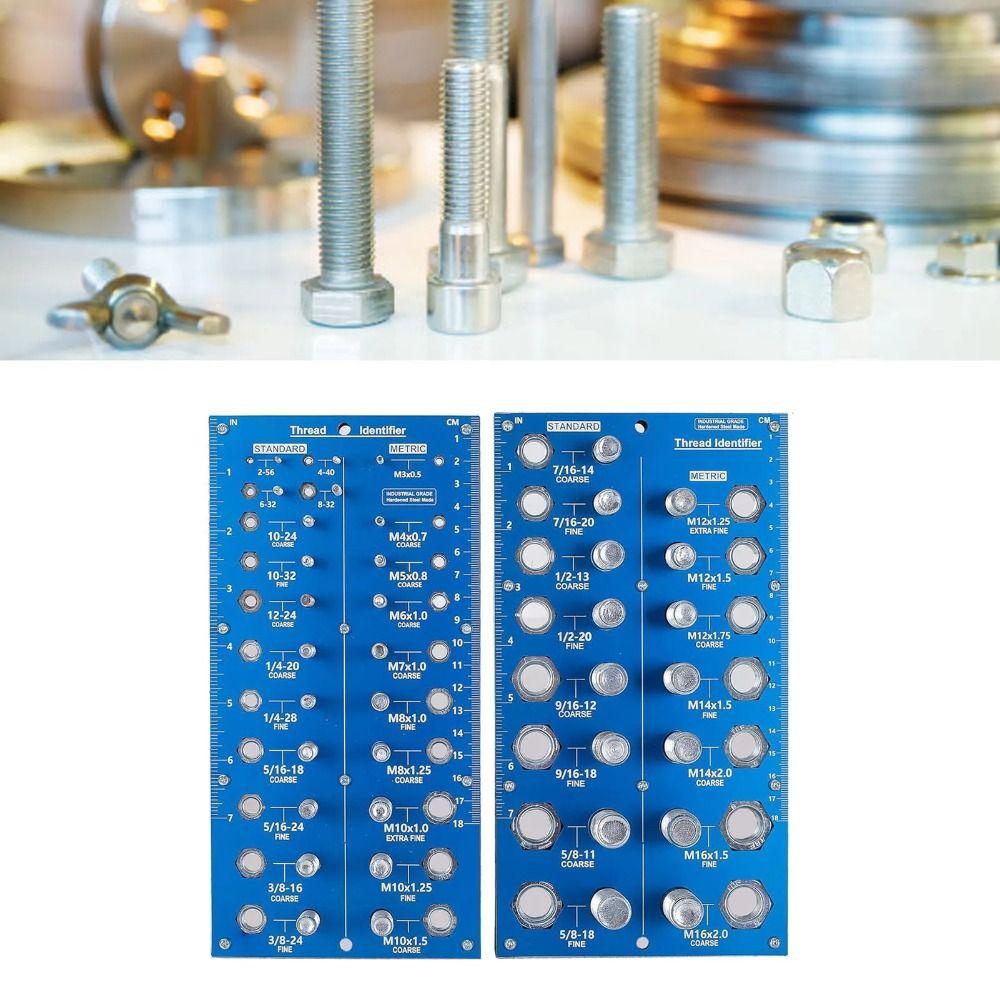 Durable Bolt and Nut Identifier Gauge Quickly Identifying 38-Hole Screw Gauge Diy Enthusiasts синій
Durable Bolt and Nut Identifier Gauge Quickly Identifying 38-Hole Screw Gauge Diy Enthusiasts синій