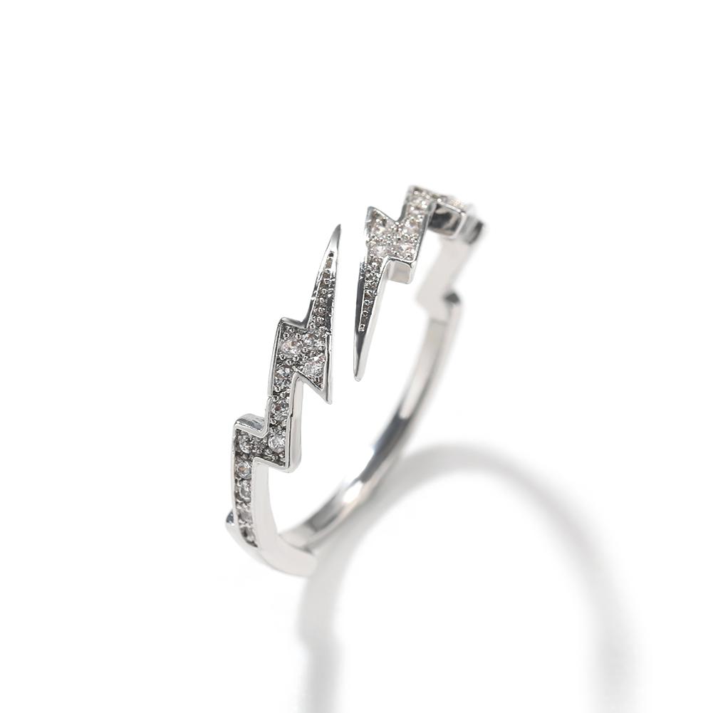 THE BLING KING Open Lightning Ring Iced Out Cubic Zirconia Creative Ladies Party Jewelry HipHop Trendy Ring Punk Jewelry resizable серебряный
THE BLING KING Open Lightning Ring Iced Out Cubic Zirconia Creative Ladies Party Jewelry HipHop Trendy Ring Punk Jewelry resizable серебряный