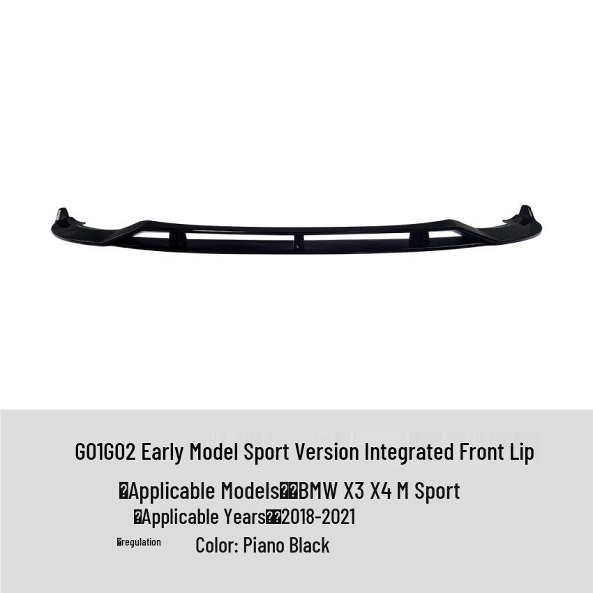 BMW X3 G01/X4 G02 Early M Sport Black Warrior Front Lip Splitter Spoiler
BMW X3 G01/X4 G02 Early M Sport Black Warrior Front Lip Splitter Spoiler