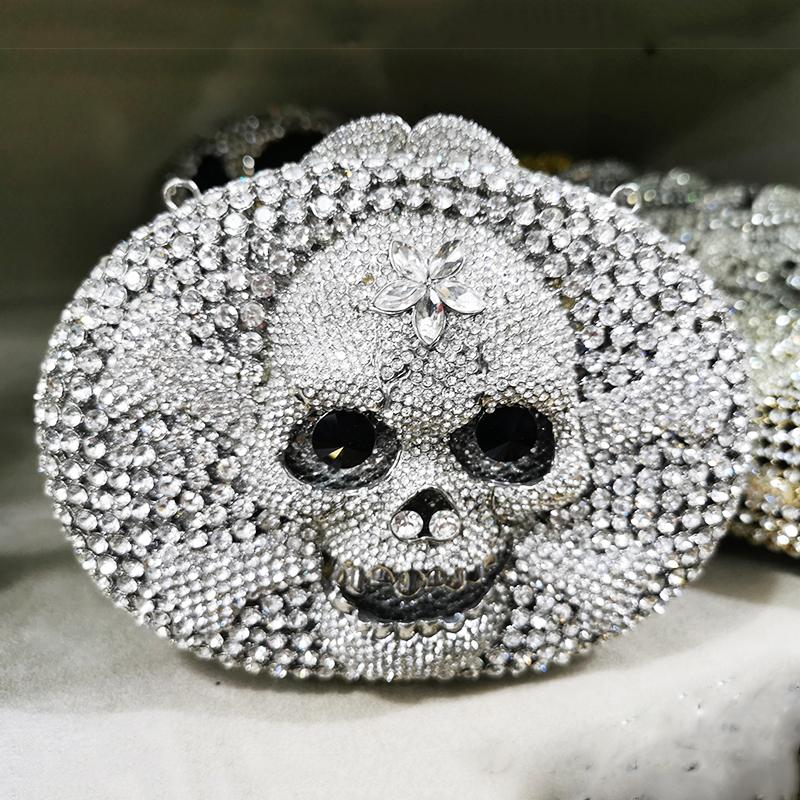 Skull Shape Rhinestone Evening Clutches Bag Women’s Diamond Party Prom Handbags Money Wallets Halloween Crystal Dinner Bags 16cmX12cmX5cm
Skull Shape Rhinestone Evening Clutches Bag Women’s Diamond Party Prom Handbags Money Wallets Halloween Crystal Dinner Bags 16cmX12cmX5cm