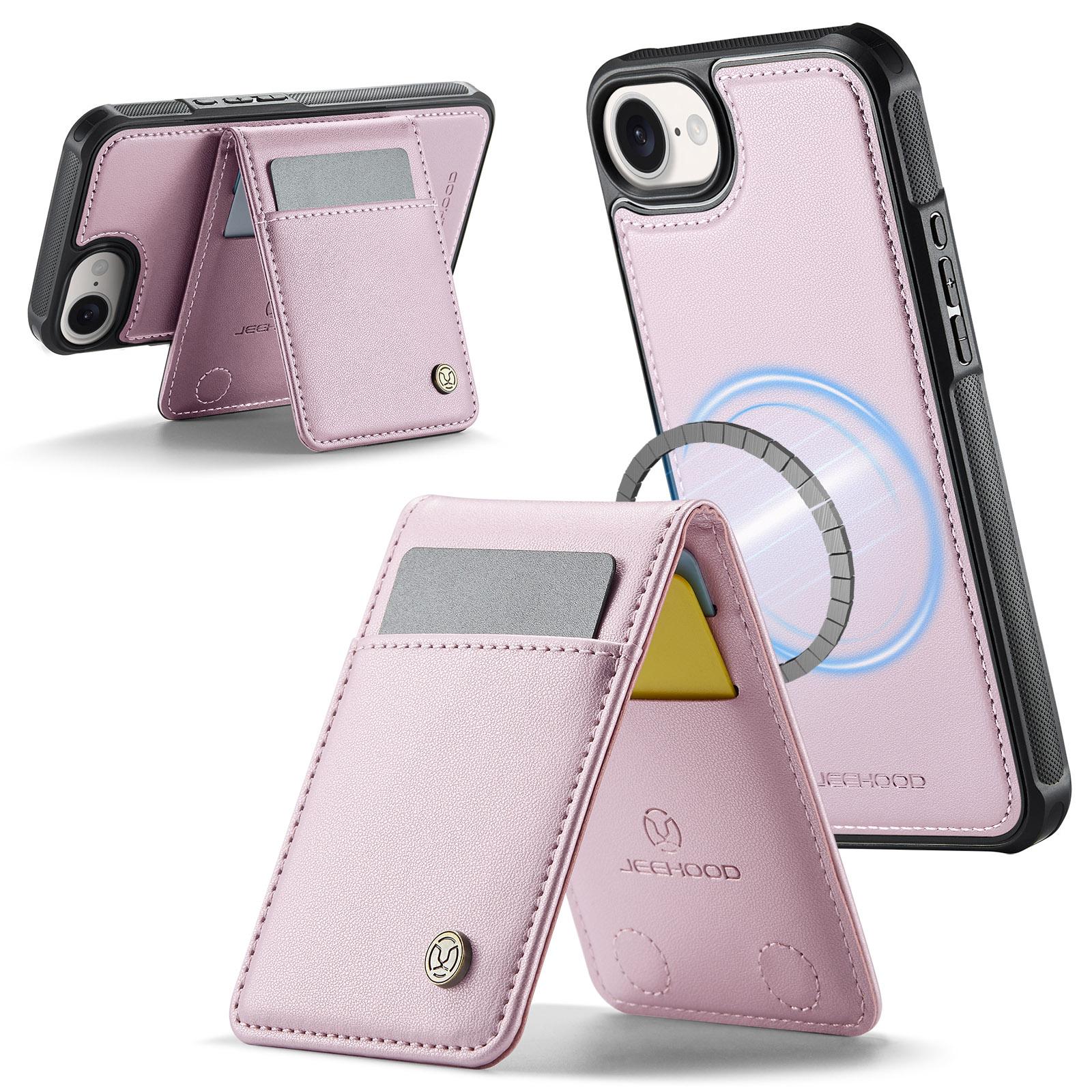 For iPhone 16e Leather Back Cover Compatible with MagSafe JEEHOOD J06 Phone Case with Card Bag RFID Blocking Blue
For iPhone 16e Leather Back Cover Compatible with MagSafe JEEHOOD J06 Phone Case with Card Bag RFID Blocking Blue