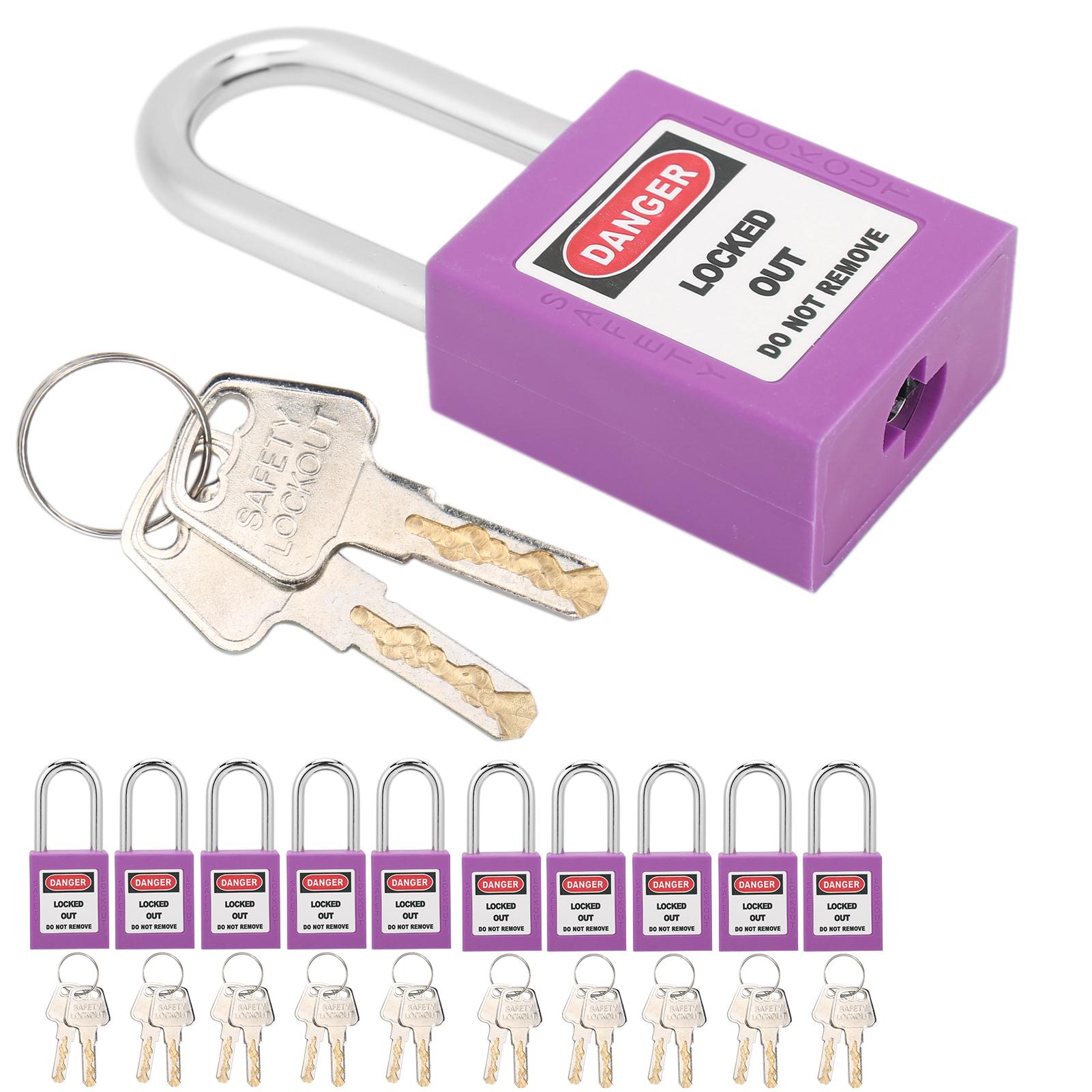 10Sets 38mm Lockout Tagout Lock Durable Nylon Isolation Design Corrosion Resistant Padlock with 20 Keys фиолетовый
10Sets 38mm Lockout Tagout Lock Durable Nylon Isolation Design Corrosion Resistant Padlock with 20 Keys фиолетовый
