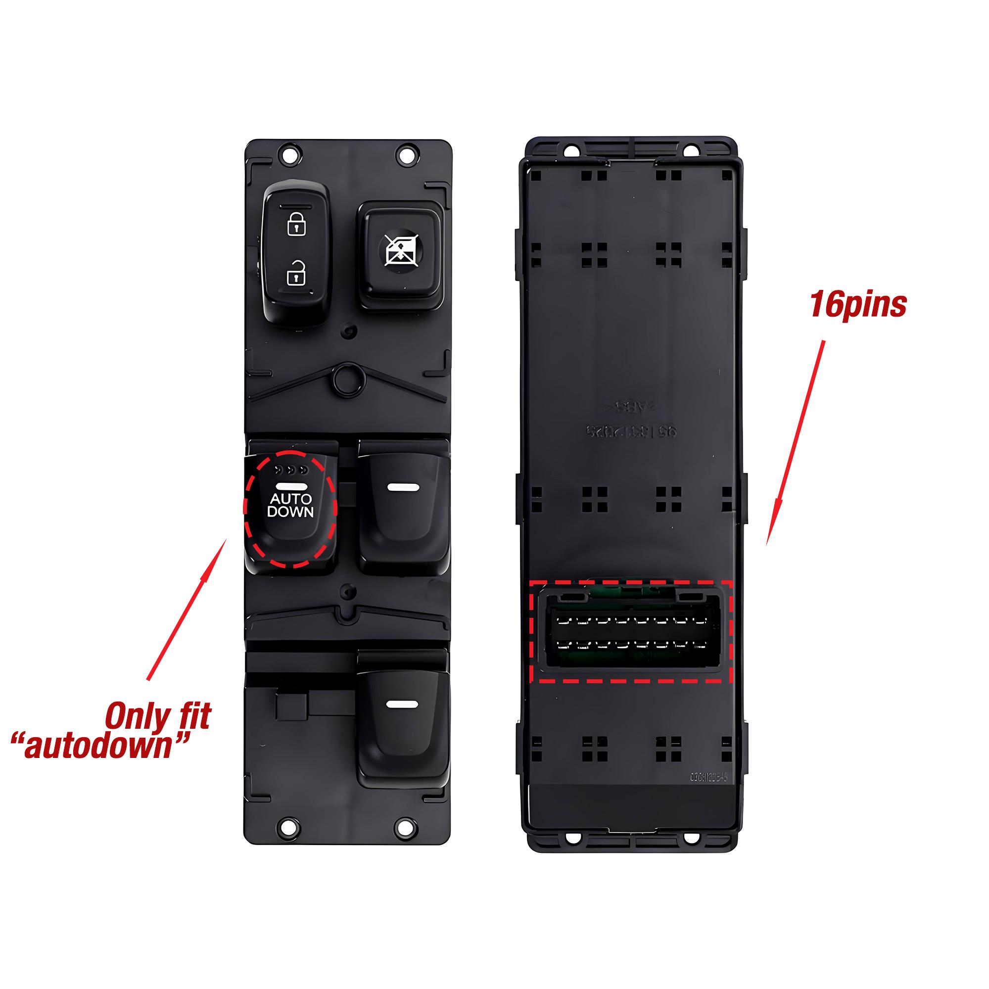 93570-2V015 93570-2V015-4X For Hyundai Veloster 2012-2017,Only Fit Autodown Master Electric Window Lifter Control Switch Button 93570-2V015 audown
93570-2V015 93570-2V015-4X For Hyundai Veloster 2012-2017,Only Fit Autodown Master Electric Window Lifter Control Switch Button 93570-2V015 audown