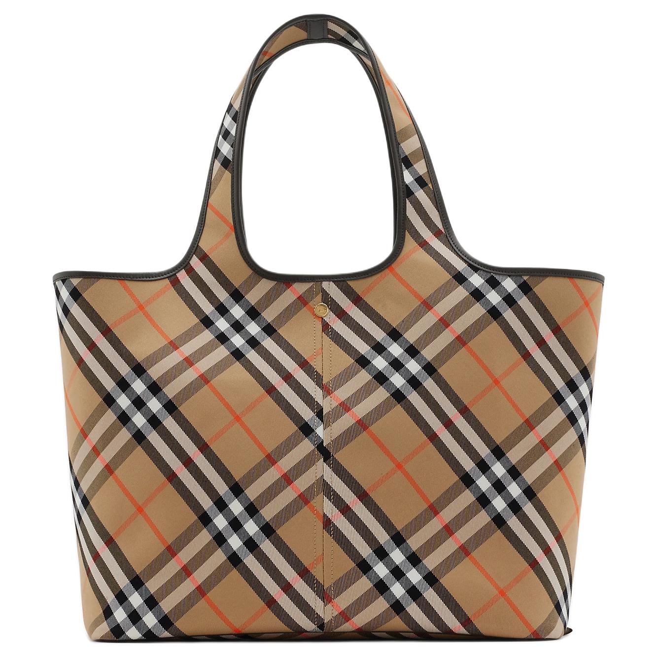 Burberry Check Canvas Large Tote Bag Beige Black Leather Trim Casual Daily Shopping Travel 80939761 Basic Set (Bag+Dust Bag)
Burberry Check Canvas Large Tote Bag Beige Black Leather Trim Casual Daily Shopping Travel 80939761 Basic Set (Bag+Dust Bag)