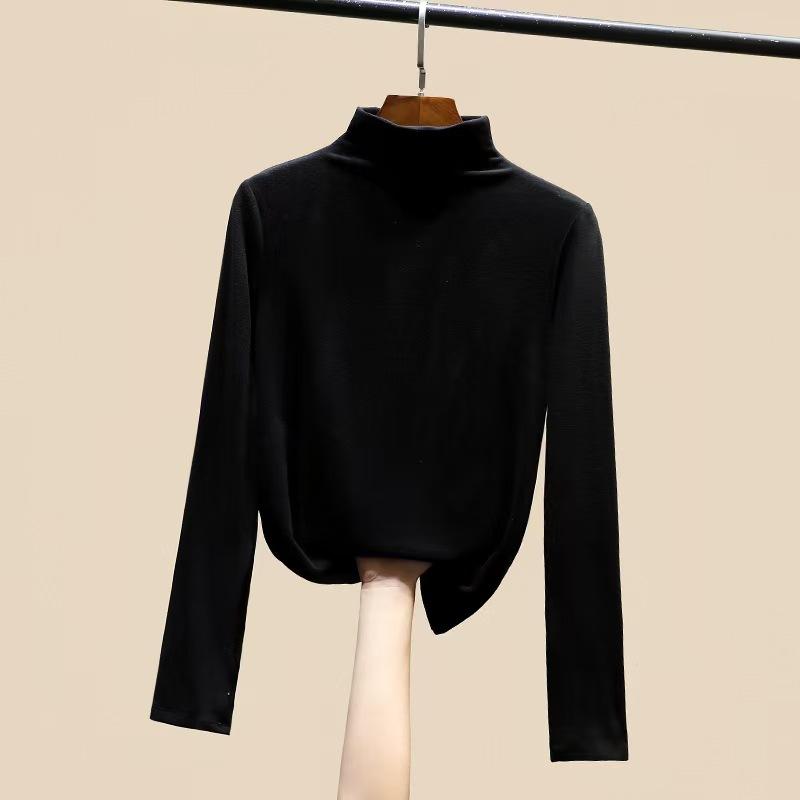 Осенне-зимние топы с полувысоким воротом, флисовая футболка на основе, женская мода, длинный рукав, облегающая теплая футболка, женская элегантная винтажная однотонная повседневная футболка 25076 2XL чёрный
Осенне-зимние топы с полувысоким воротом, флисовая футболка на основе, женская мода, длинный рукав, облегающая теплая футболка, женская элегантная винтажная однотонная повседневная футболка 25076 2XL чёрный