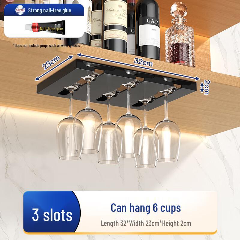 Stainless Steel Under-Cabinet Wine Glass Rack
Stainless Steel Under-Cabinet Wine Glass Rack