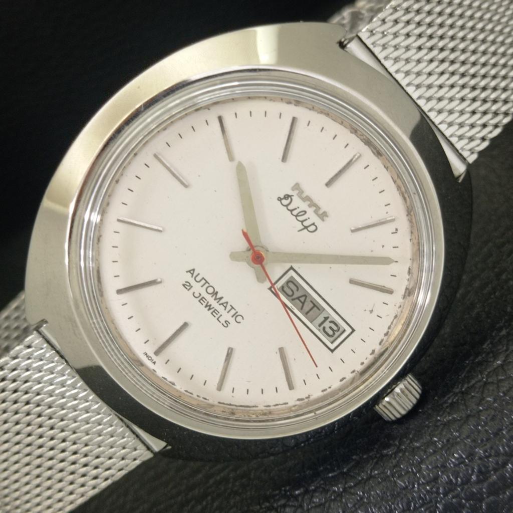 HMT DILIP VINTAGE AUTOMATIC 6501 INDIAN MENS ORIGINAL DIAL WATCH a703283-1 R213a-a703283
HMT DILIP VINTAGE AUTOMATIC 6501 INDIAN MENS ORIGINAL DIAL WATCH a703283-1 R213a-a703283