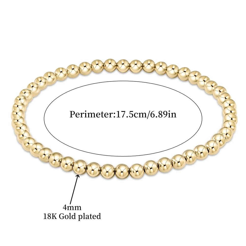 Vlen 18 K Gold Plated Turquoise Beaded Bracelet Stretchy Pulseras for Women Adjustable Elastic No Clasp Jewelry Gift
Vlen 18 K Gold Plated Turquoise Beaded Bracelet Stretchy Pulseras for Women Adjustable Elastic No Clasp Jewelry Gift