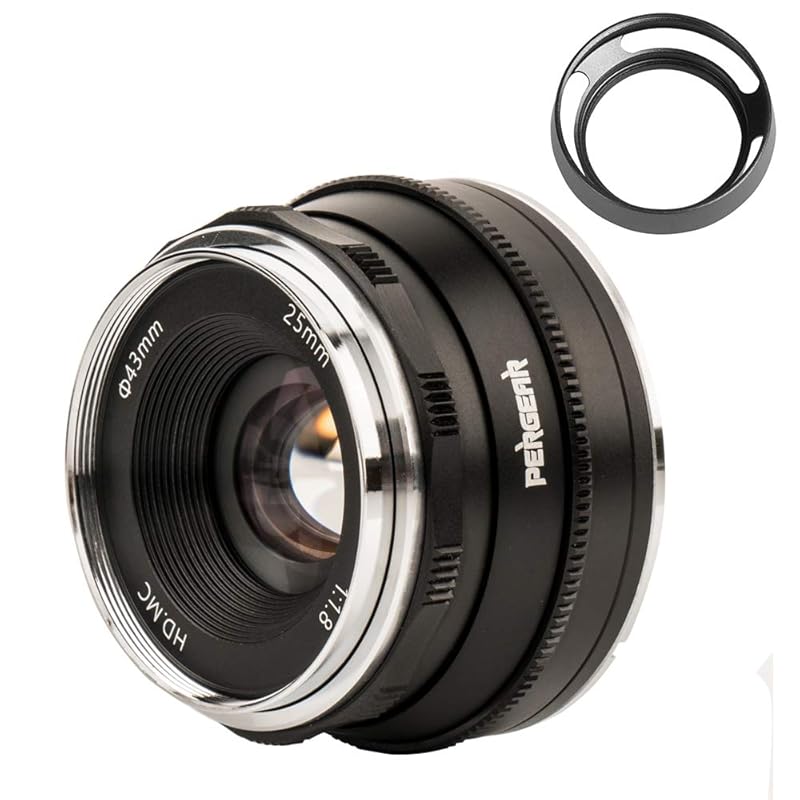 Pergear 25mm F1.8 interchangeable lenses Fujifilm For X mount camera replacement lens f1.8-f16 bright Bokeh portrait perfect for landscapes Fuji
Pergear 25mm F1.8 interchangeable lenses Fujifilm For X mount camera replacement lens f1.8-f16 bright Bokeh portrait perfect for landscapes Fuji