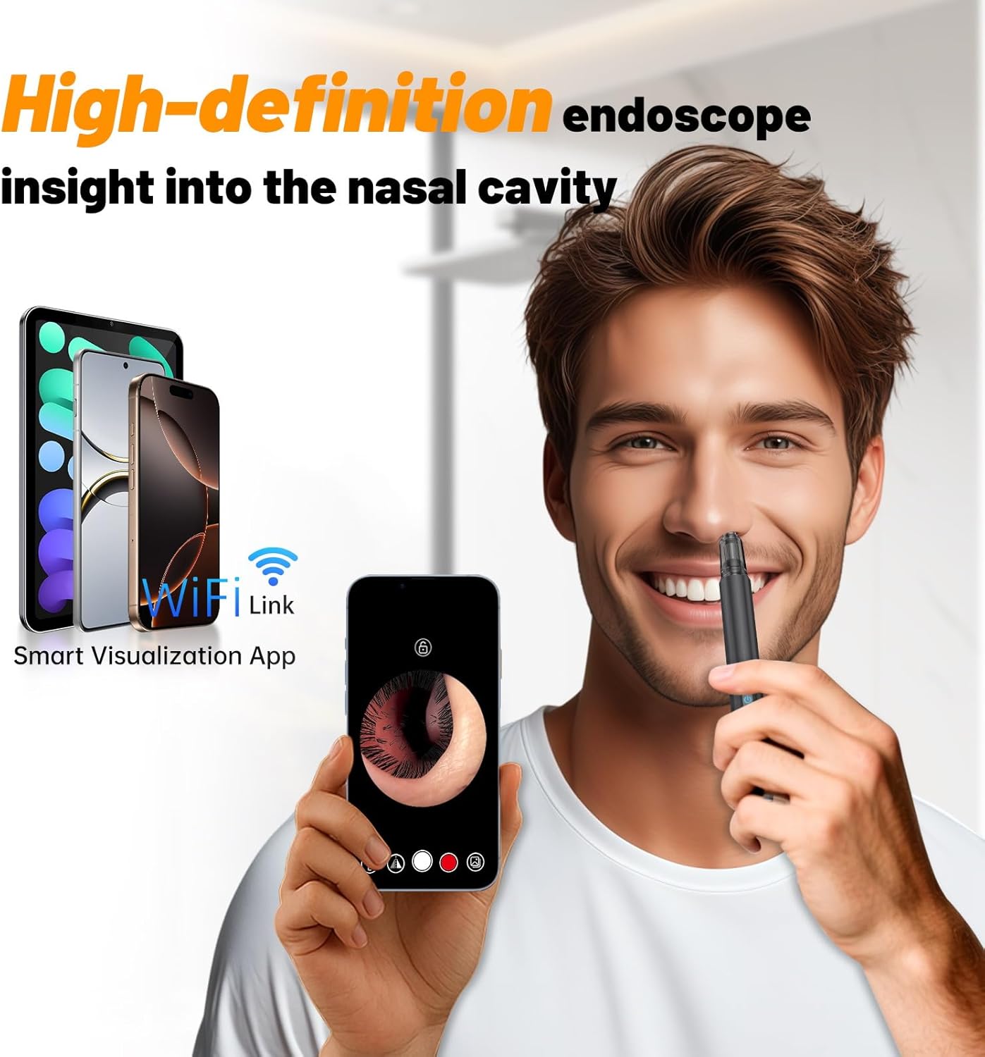 Ear & Nose Hair Trimmer with HD Camera, App Control, 1080P Waterproof Clipper for iOS/Android United States
Ear & Nose Hair Trimmer with HD Camera, App Control, 1080P Waterproof Clipper for iOS/Android United States