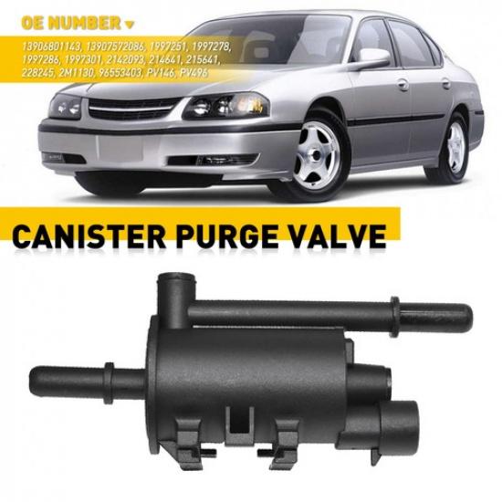 Canister Purge Valve Fits 2000-2005 Chevrolet Impala Monte Carlo & Buick Lesabre
Canister Purge Valve Fits 2000-2005 Chevrolet Impala Monte Carlo & Buick Lesabre