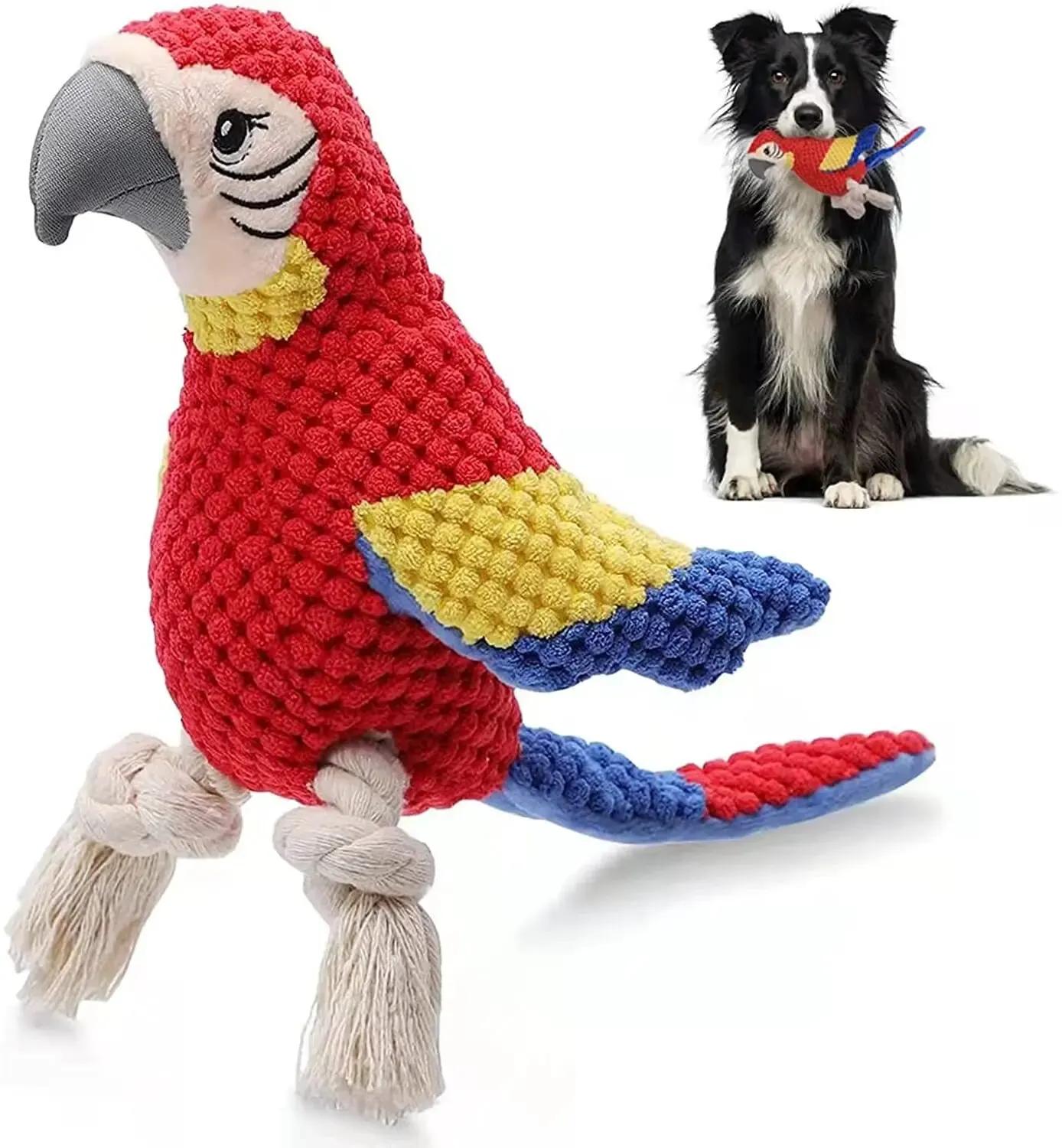 Parrot Shaped Squeaky Dog Toy With Soft Plush Filling, Cute Bird Design Chew Toy For Small Medium Dogs Pet Puppy Play
Parrot Shaped Squeaky Dog Toy With Soft Plush Filling, Cute Bird Design Chew Toy For Small Medium Dogs Pet Puppy Play