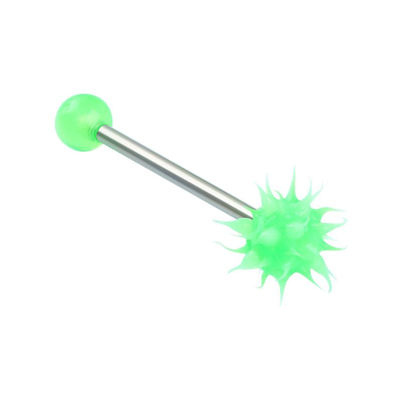 Punk Style Colored Stainless Steel Bar Fur Ball Tongue Piercing Jewelry
Punk Style Colored Stainless Steel Bar Fur Ball Tongue Piercing Jewelry