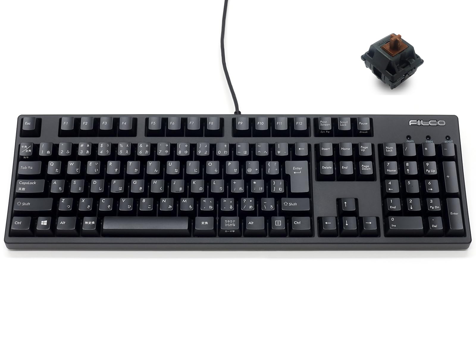 FILCO Japanese layout with Kana engraving Full size CHERRY MX Brown axis Black Majestouch+ (Plus)
FILCO Japanese layout with Kana engraving Full size CHERRY MX Brown axis Black Majestouch+ (Plus)